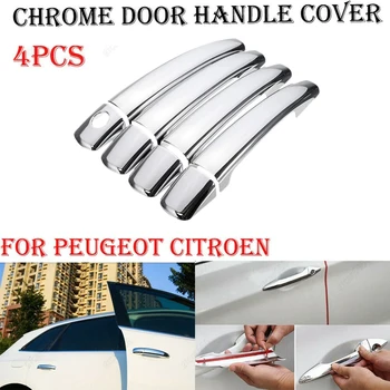 для Citroen C4 C4 Picasso C6 Peugeot 207 308 407 Хромированная накладка на крышку дверной ручки