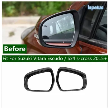  Зеркало заднего вида Дождевая крышка козырька для бровей Накладка для Suzuki Vitara Escudo / Sx4 S-cross 2015 - 2022 Аксессуары из углеродного волокна