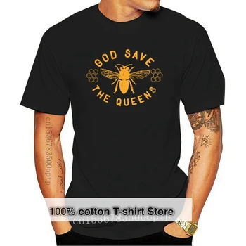 Новая мужская рубашка 2021 года Bee Lovers TShirt God Save the Queen