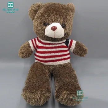 Одежда для игрушечной куклы подходит для плюшевого мишки 60-180 см Одежда для плюшевого мишки Полосатый повседневный свободный свитер