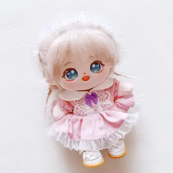 Симпатичный 20 см Корейский Идол Кукла Плюшевая Игрушка Одежда Мягкое Животное Платье Принцесса Обувь Куклы Одежда Детские Игрушки Подарки Куклы